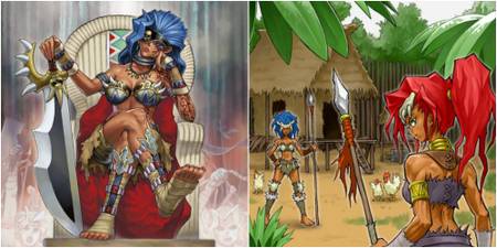 yugioh amazoness queen and village artworks