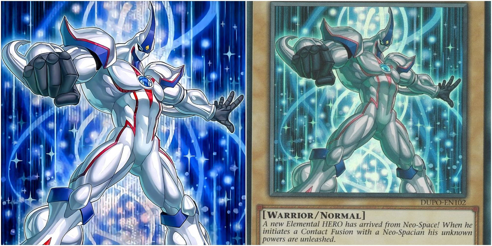 yugioh elemental hero neos card art and text