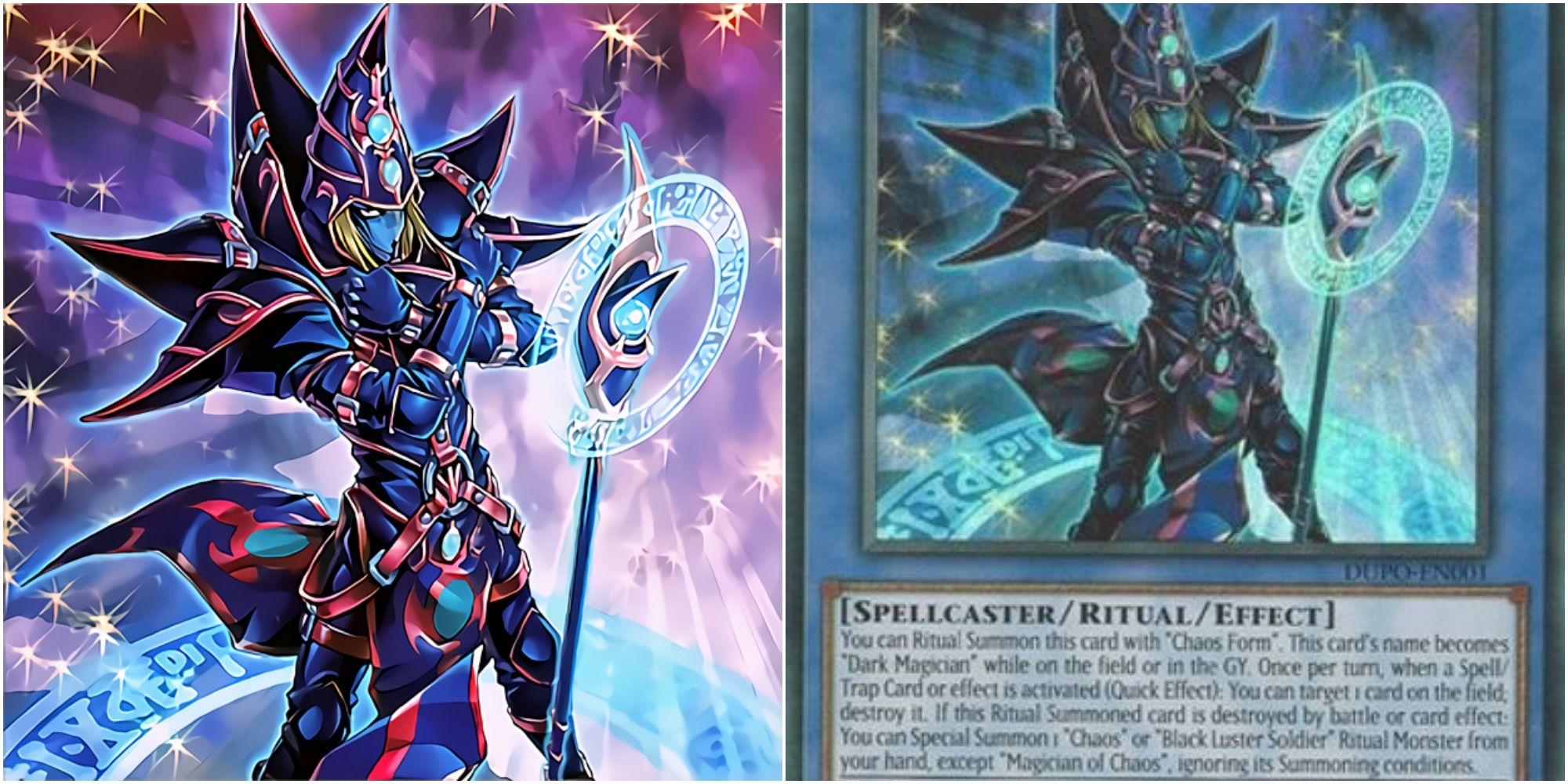 yugioh magician of chaos card art and text