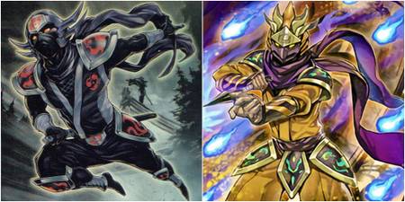 yugioh hanzo and yellow ninja artworks