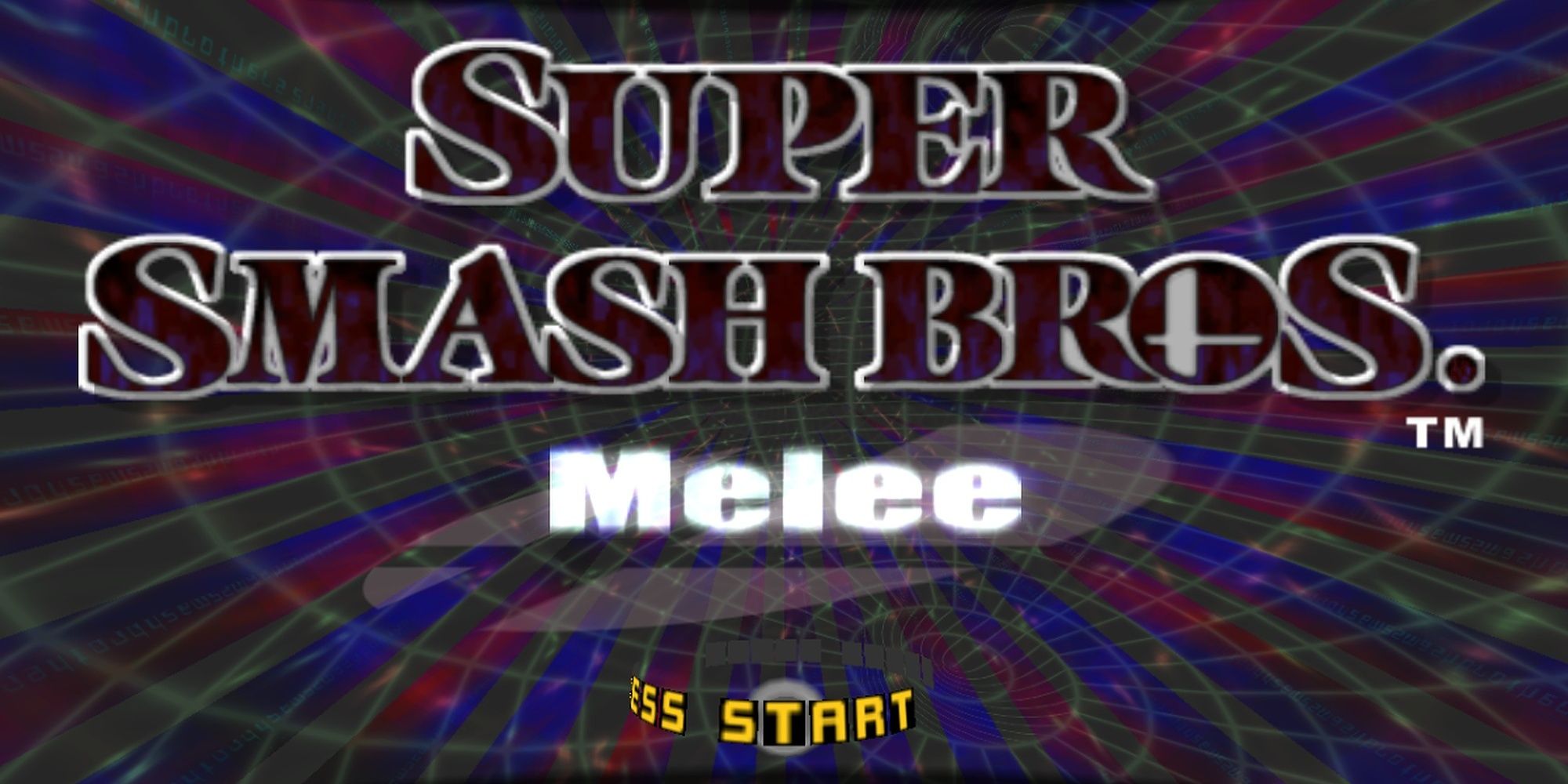 Super Smash Bros. Melee Title Screen Nintendo Gamecube
