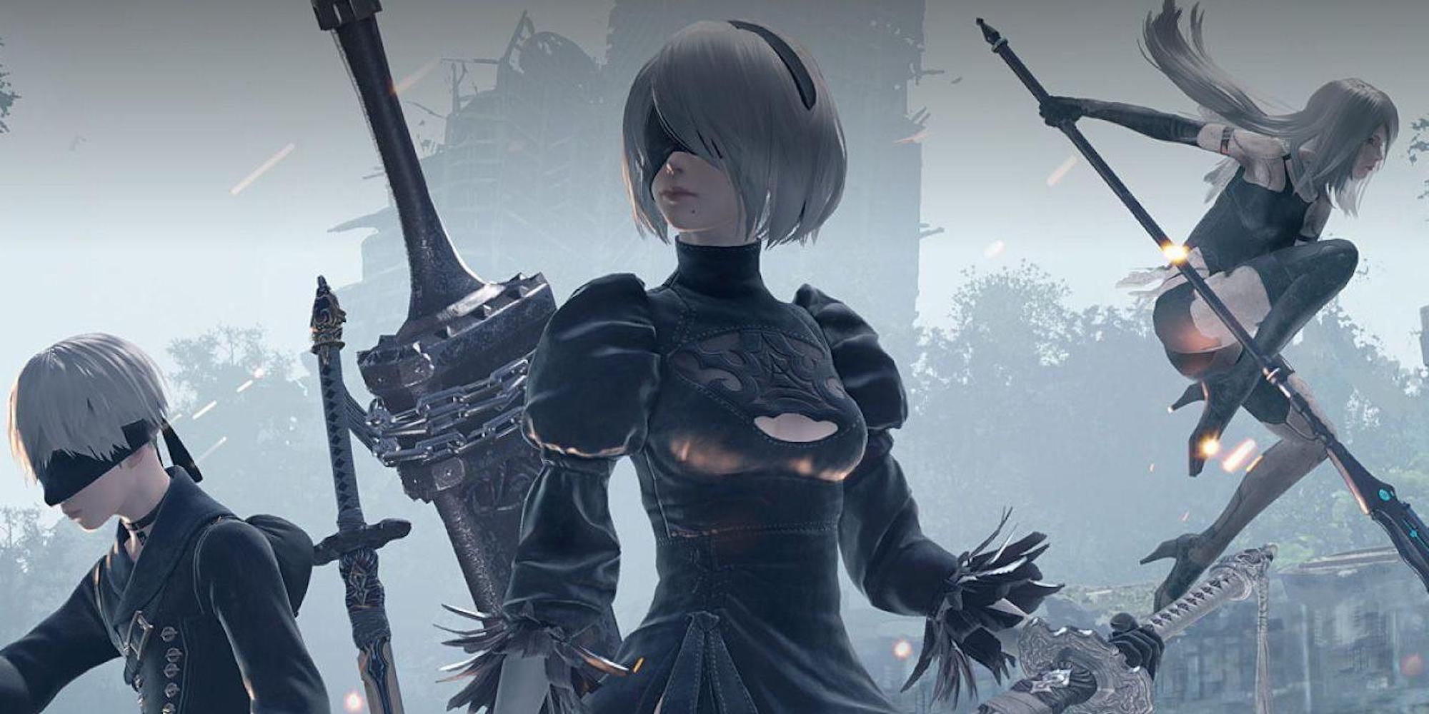 Promo art featuring characters from NieR: Automata