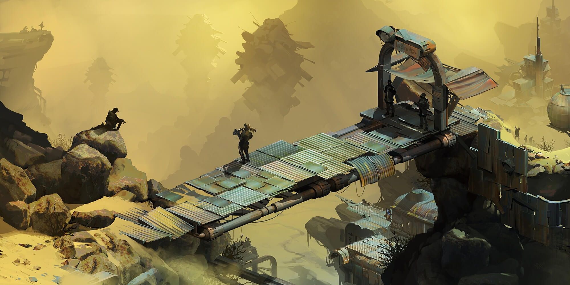 A Scrap Metal Bridge To A Settlement