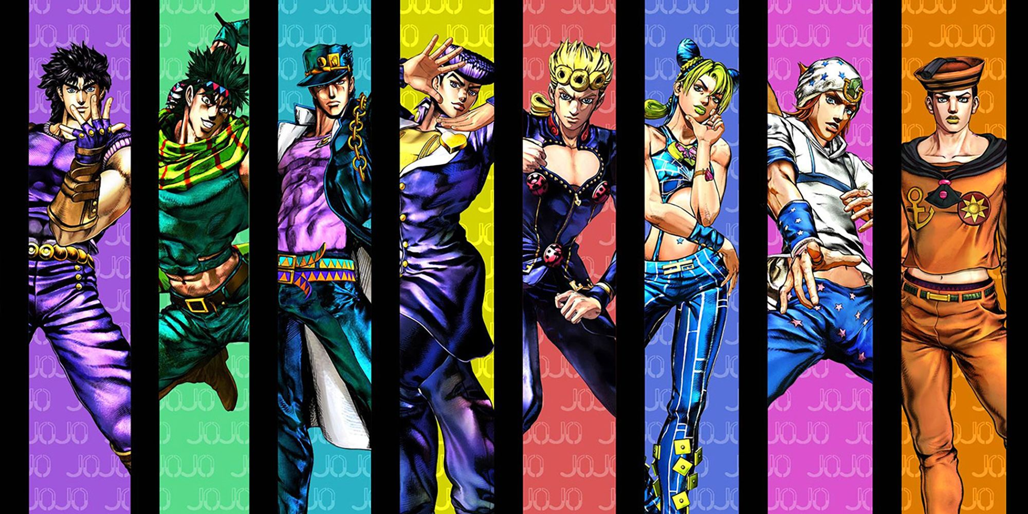 All The Main JoJo Protags From Part 1 To Part 8