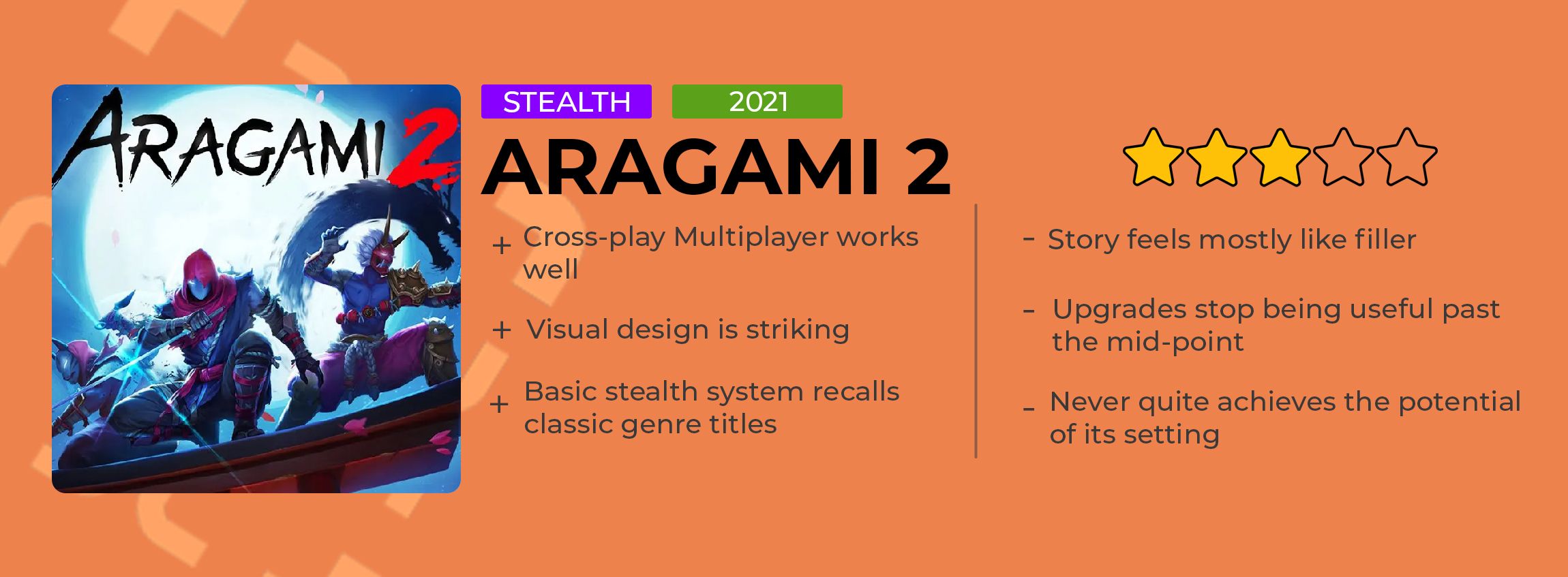 Aragami 2 Review Card
