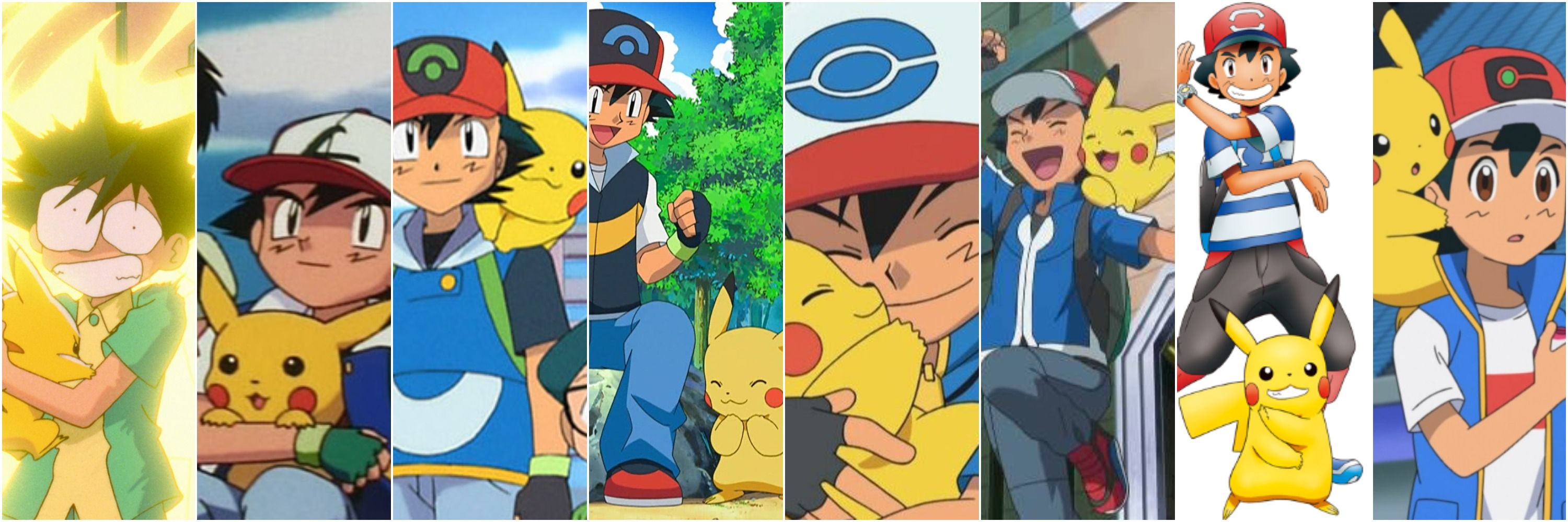 Ash and Pikachu Over The Years