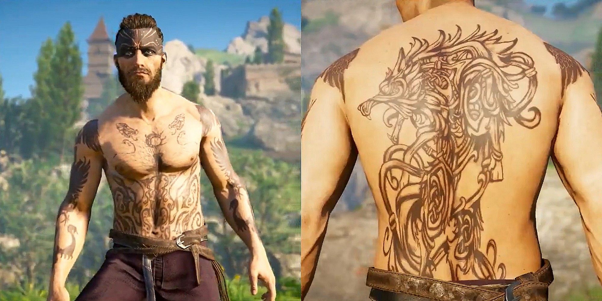 Ink Your Viking With This Free Assassin's Creed Valhalla Tattoo Set