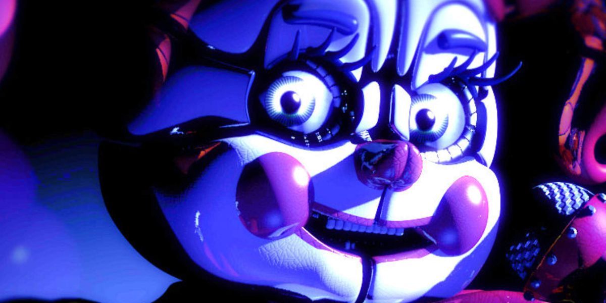 Five Nights At Freddy's Sister Location - Circus Baby Standing In A Dark Room