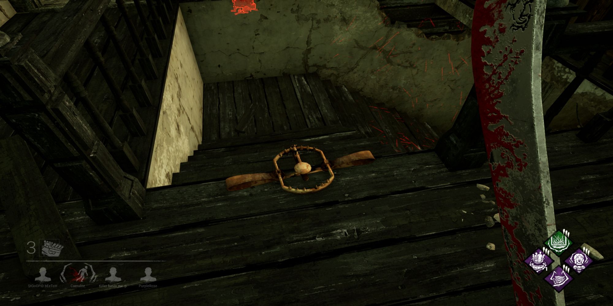 The Trapper's placed trap