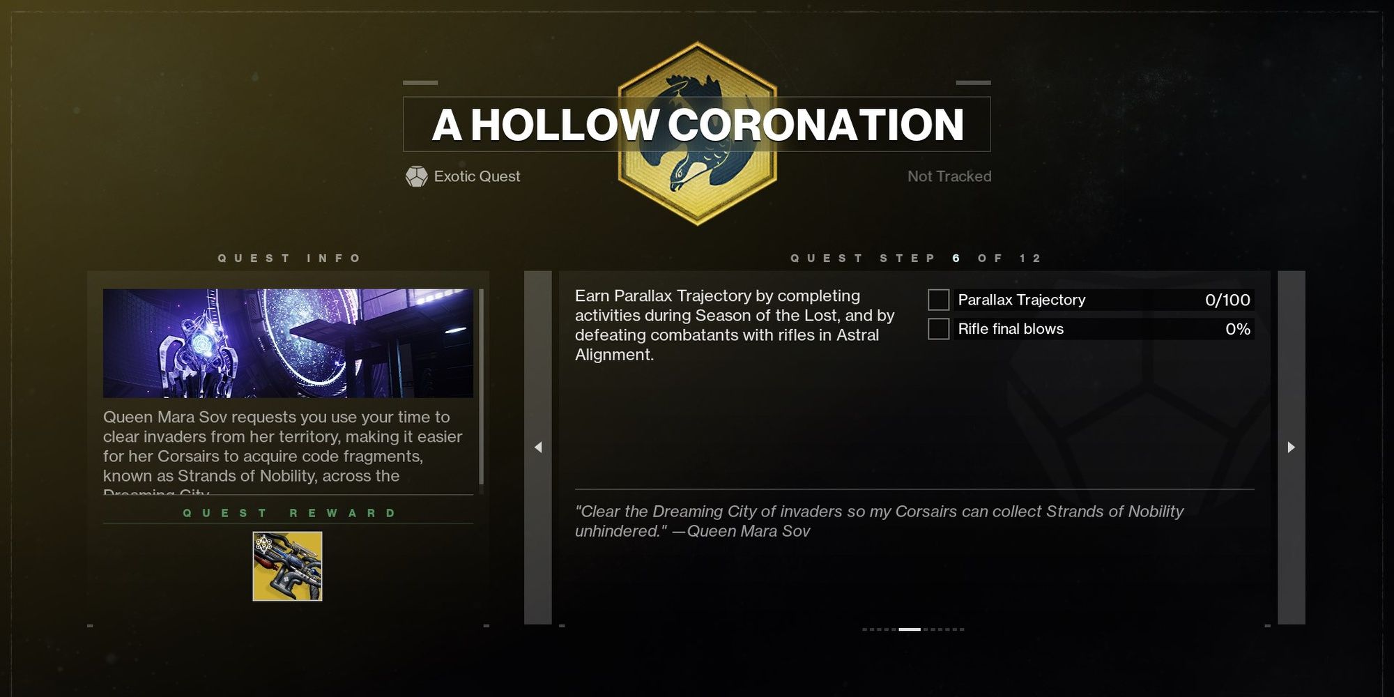Destiny 2 A Hollow Coronation Step 6