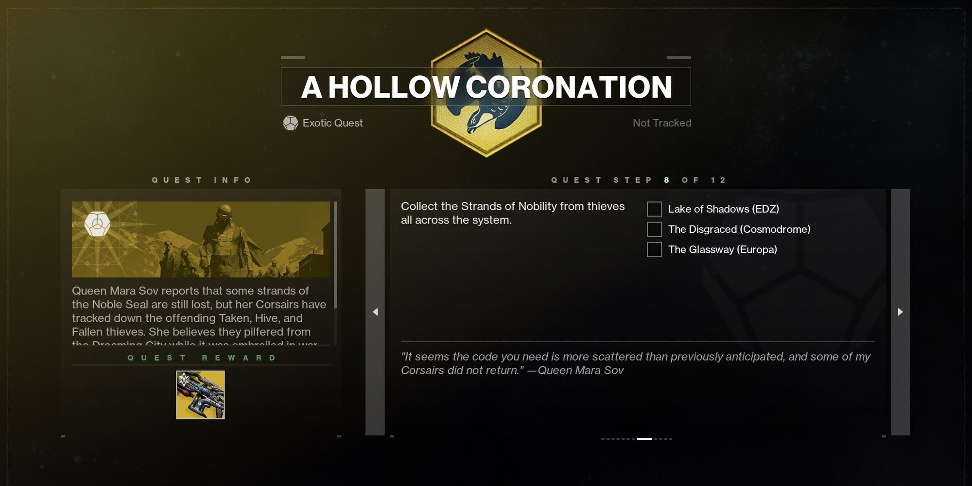 Destiny 2 A Hollow Coronation Step 8