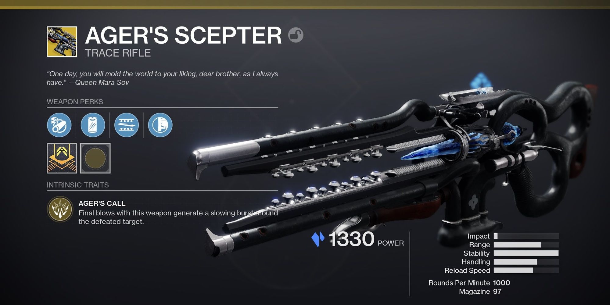 Destiny 2 Ager's Scepter Exotic