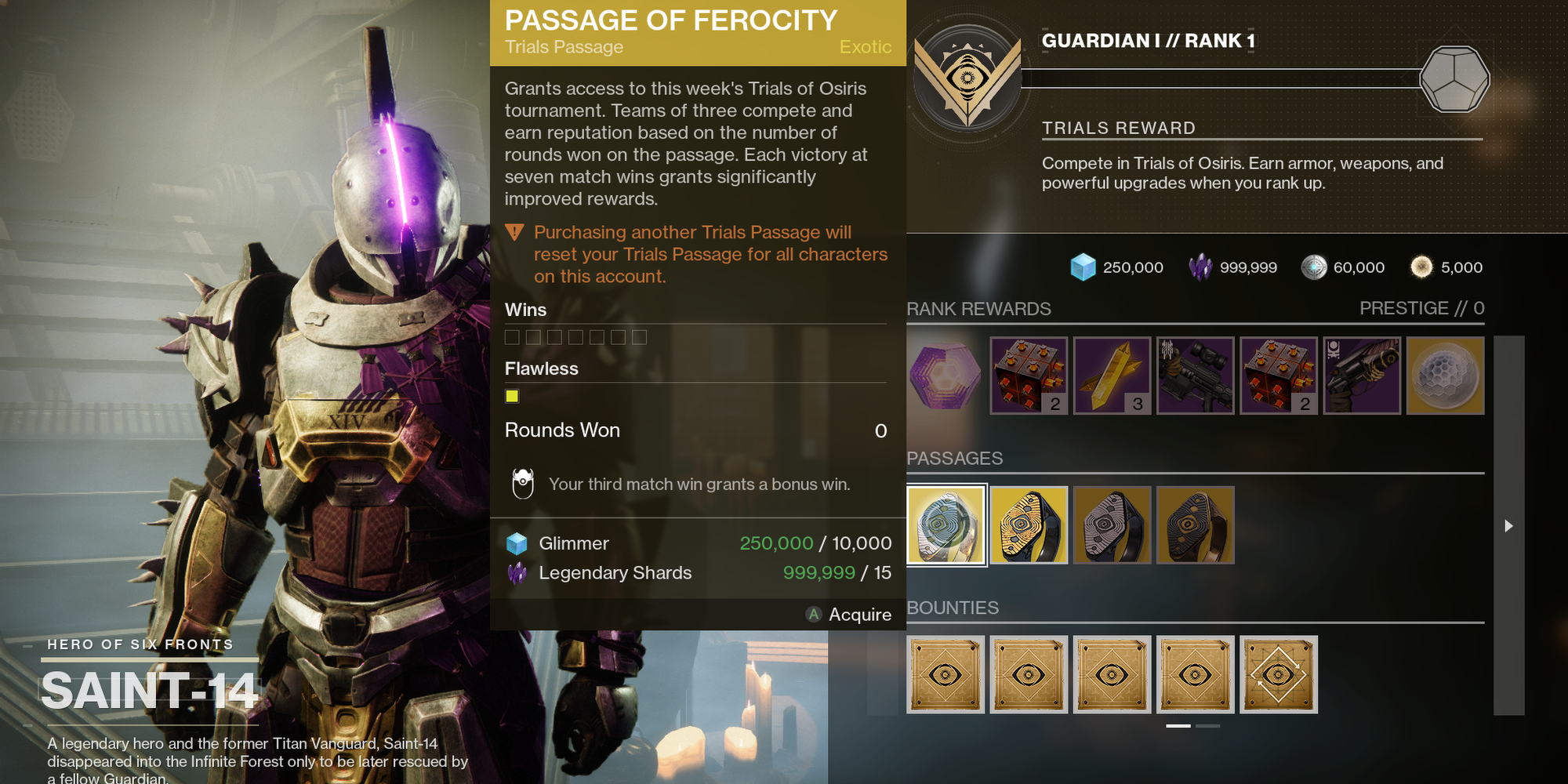 Destiny 2 Passage of Ferocity