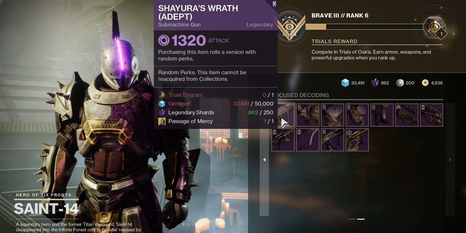 Destiny 2 Trials Adept Weapon Focusing Option