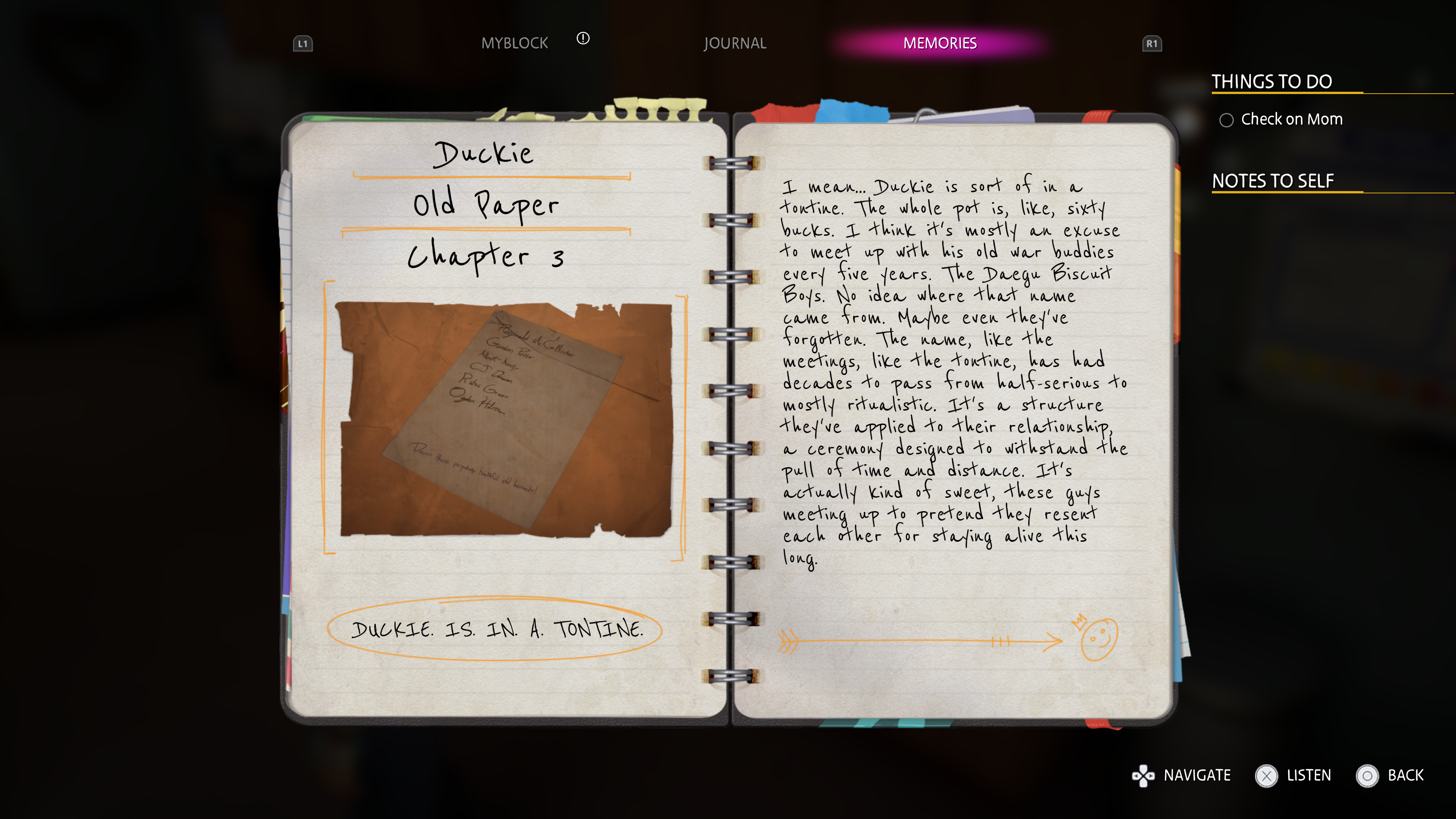 Duckie's Letter