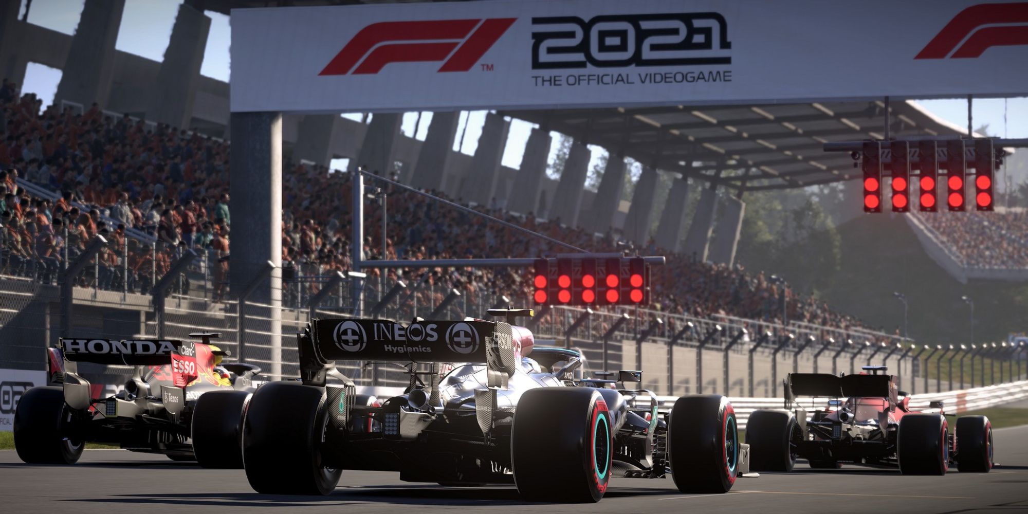 F1 2021 Starting Grid with Mercedes, Red Bull, and Ferrari