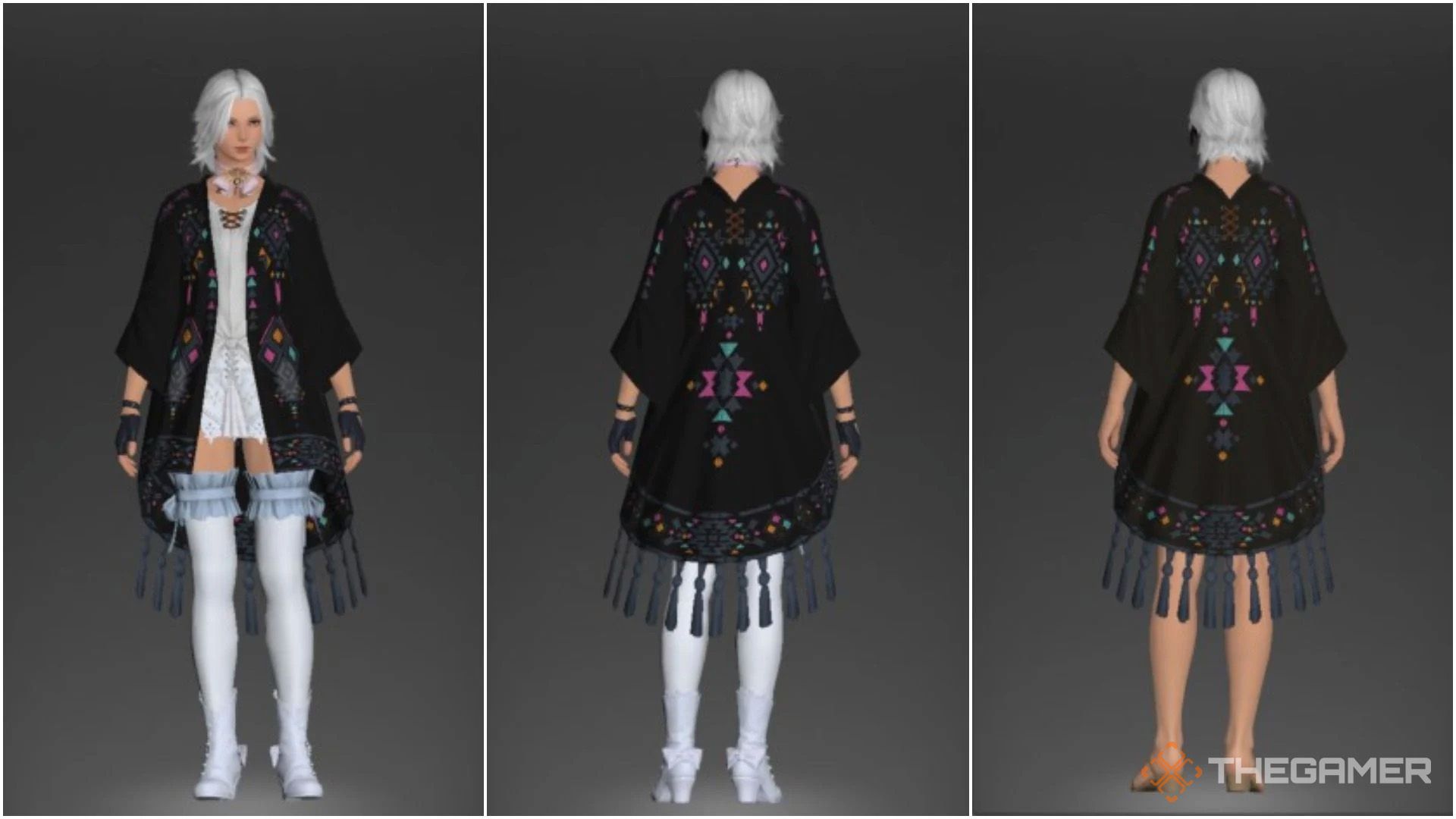 Final Fantasy 14 Jet Black Dye and Soot Black Dye comparison