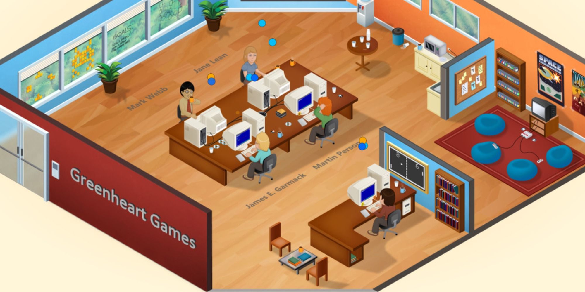 Game Dev Tycoon Balancing employees in the office