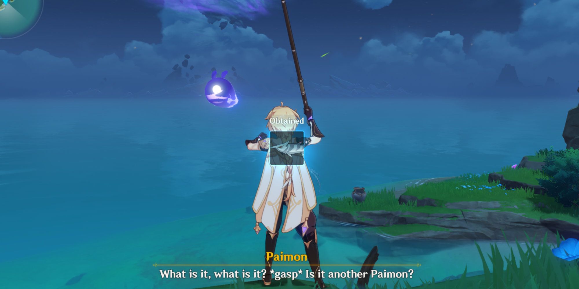 Genshin Impact Paimon asks if we fished another of her