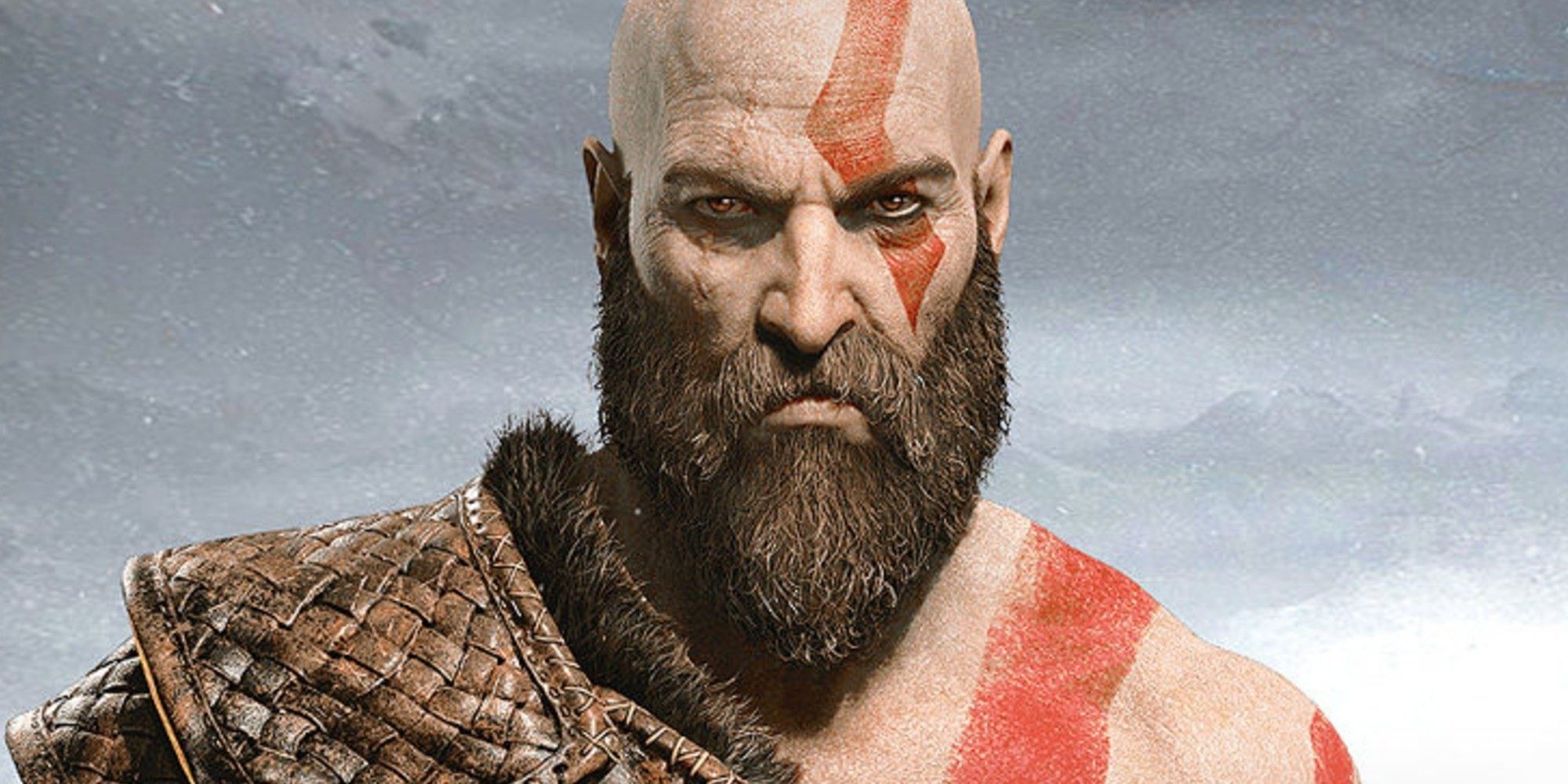 God of war chris judge as kratos with a big beard
