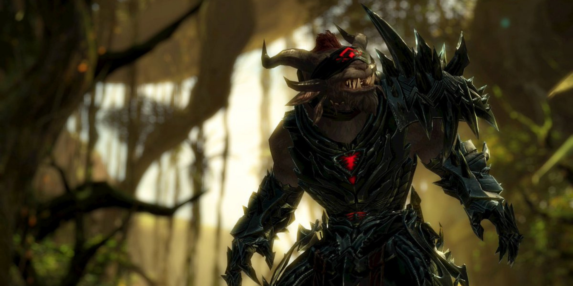 Guild Wars 2 - Charr Revenant in the woods