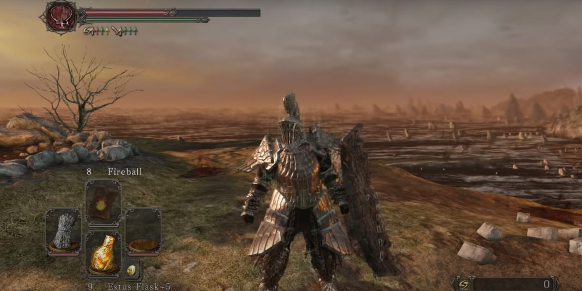 A player wearing Havel's Set in Dark Souls 2