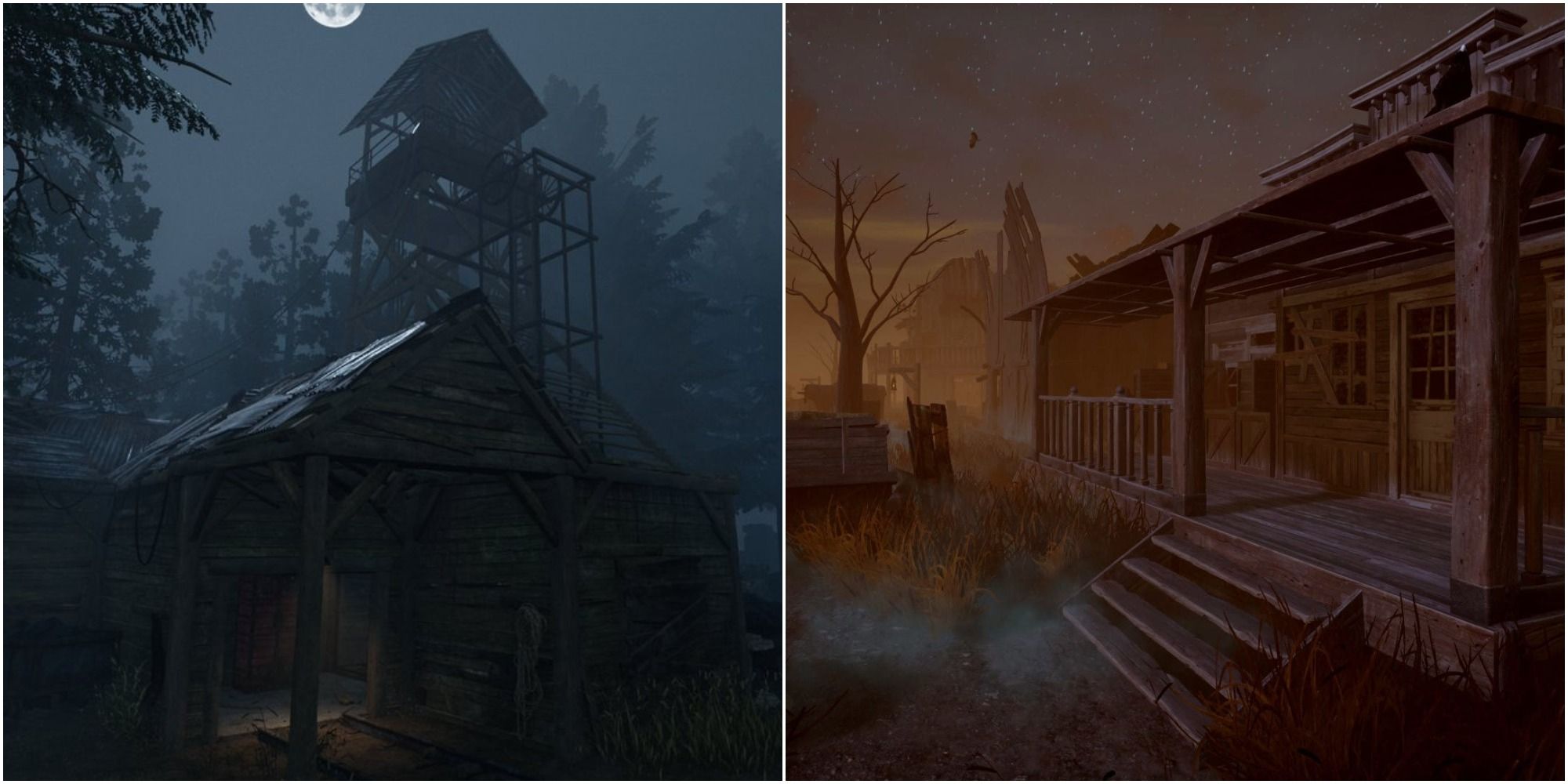 The MacMillan Estate and the Grave of Glenvale maps in Dead by Daylight