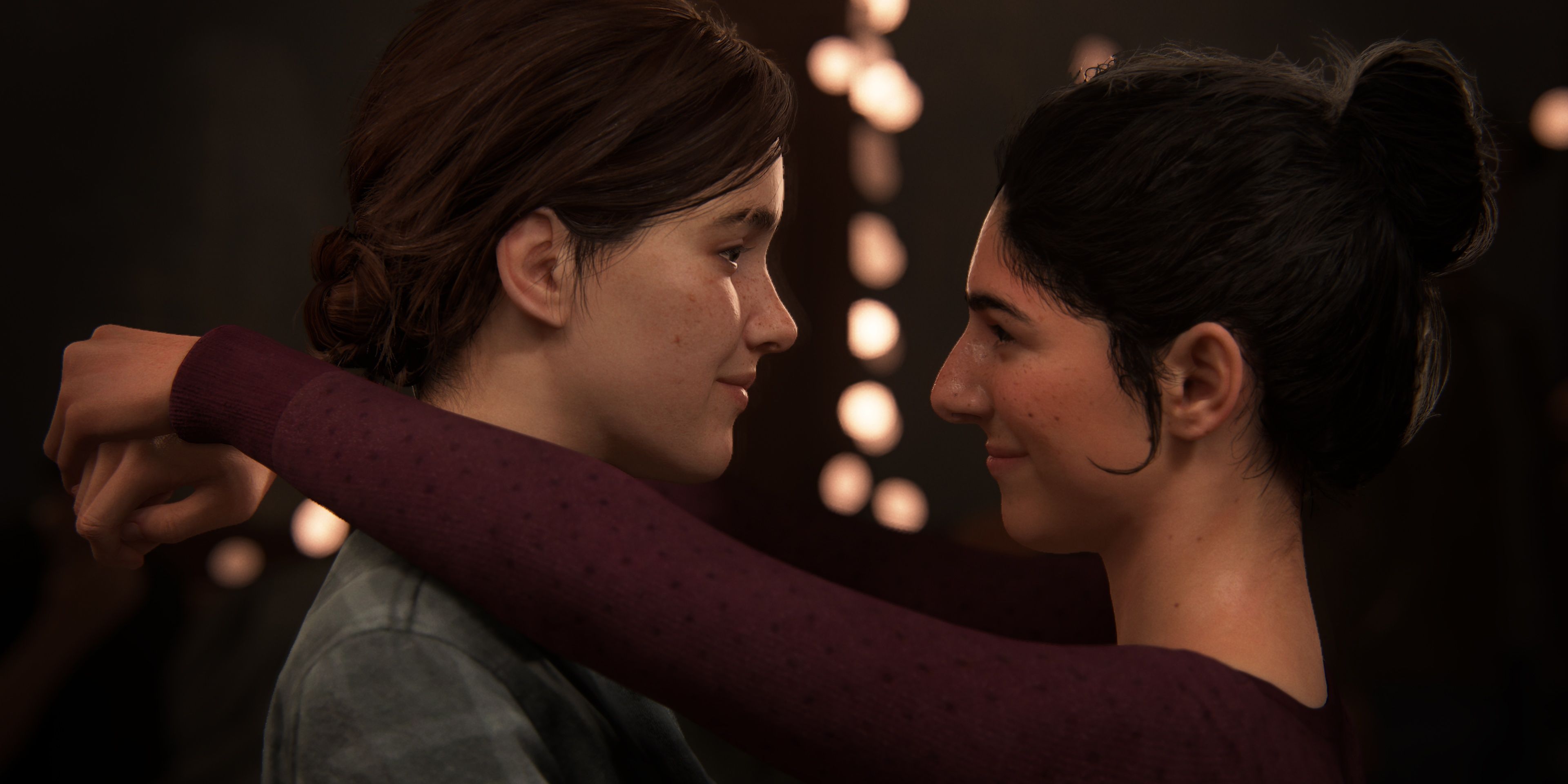 Ellie and Dina in The Last Of Us Part II