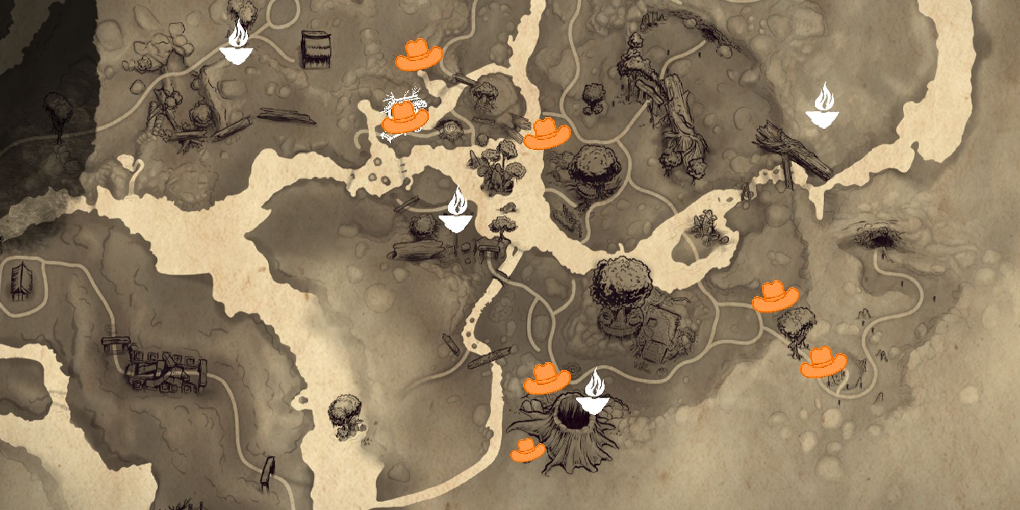 Kena Forgotten Forest Hats Marked On Map