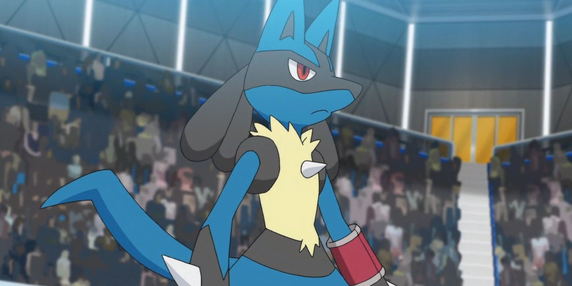 Korrina's Lucario as it appears in Pokemon X & Y anime