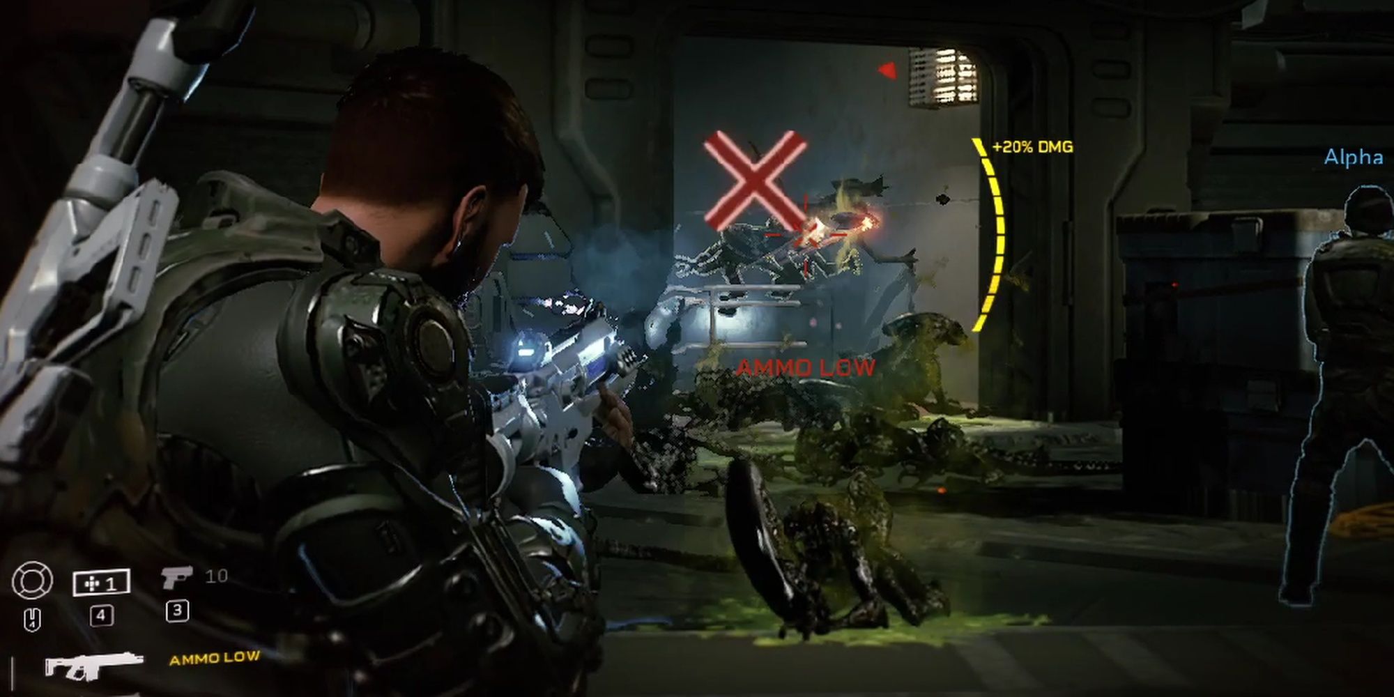 Aliens: Fireteam Elite Marine Using Halberd To Shred Aliens