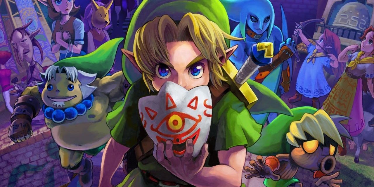 Young Link Goron Link Deku Link and various protagonists from Legend of Zelda Majora's Mask