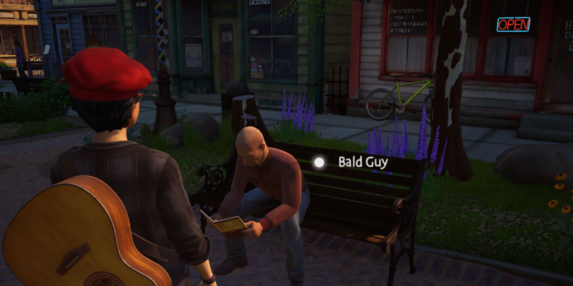 Life is Strange True Colors Screenshot Of Angry Bald Guy On Bench