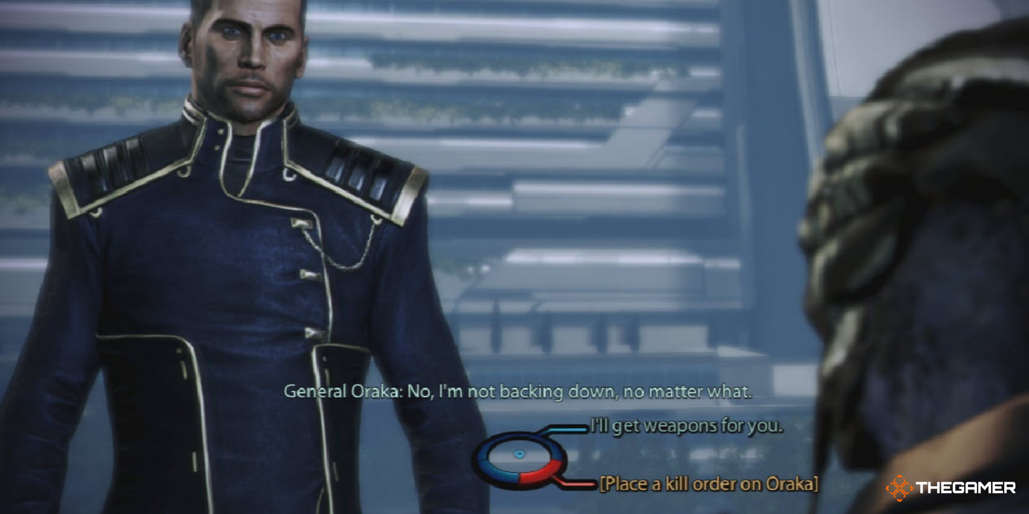 Mass Effect 3, talking to Septimus Oraka, deciding whether to kill him