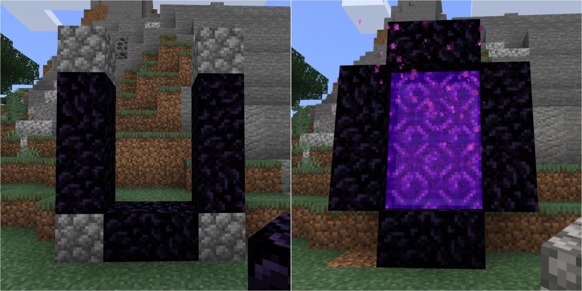 How to make a Nether Portal in Minecraft