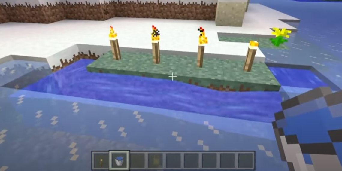 Minecraft Stop Water Freezing with Torches
