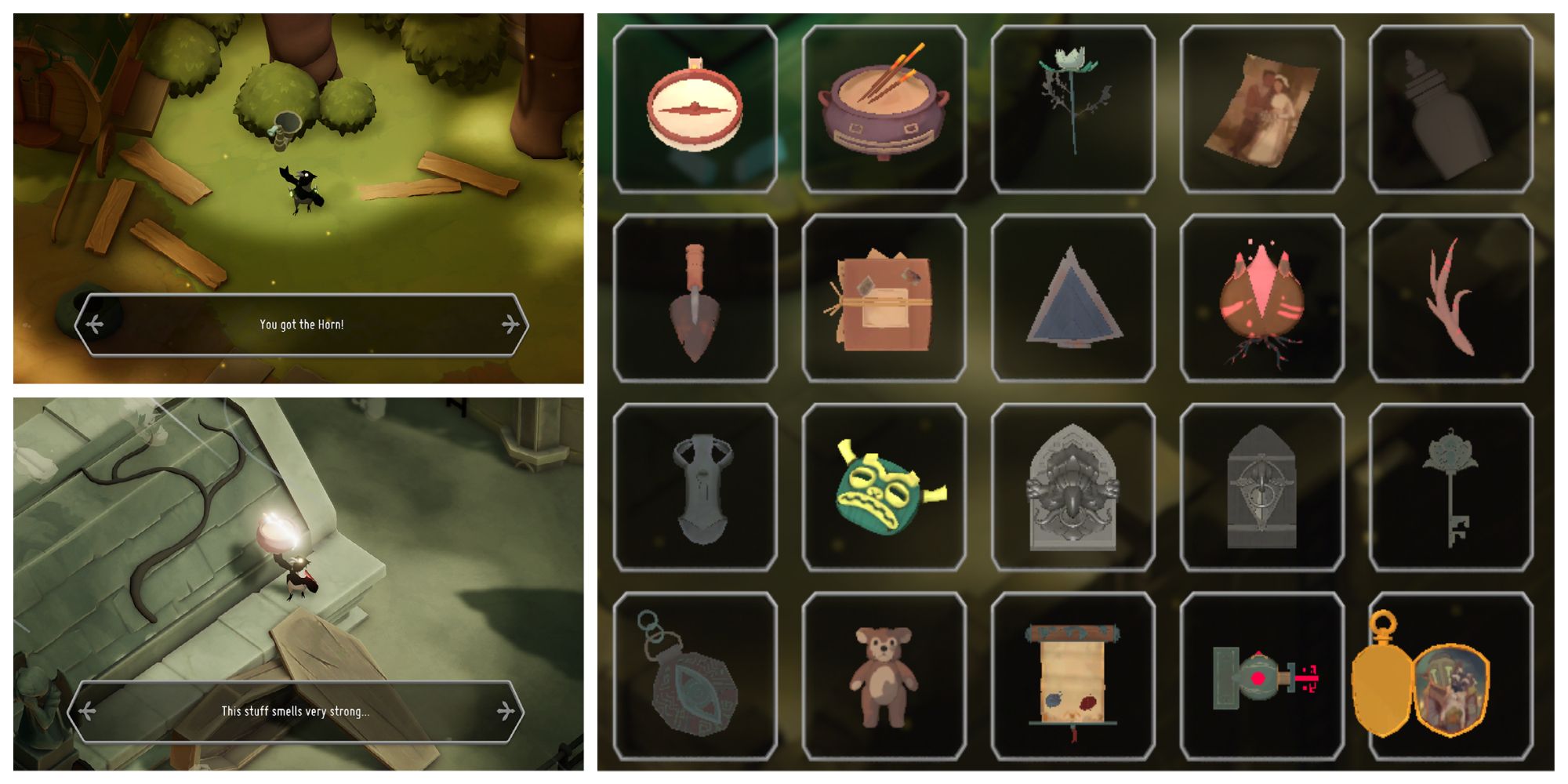 Some of the shiny things available in Death's Door