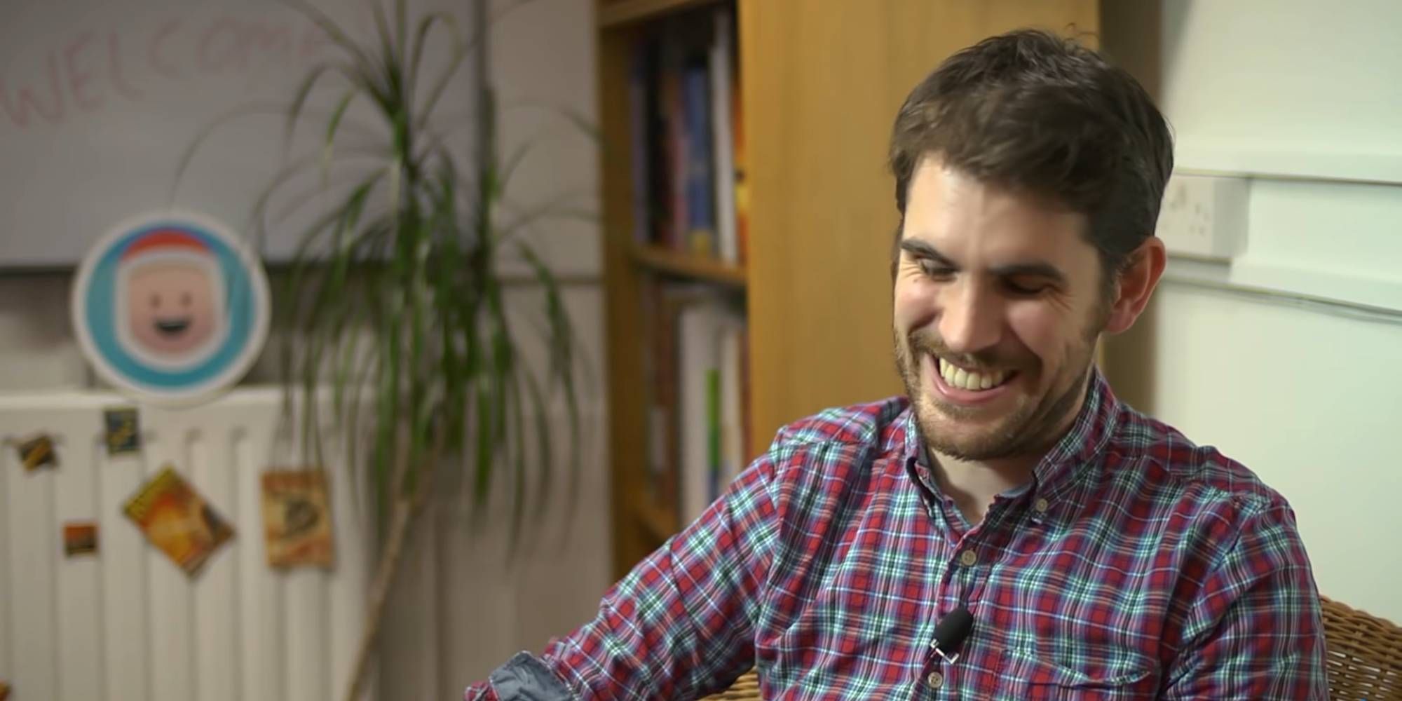 No Man's Sky close up of Sean Murray in interview for Game Informer