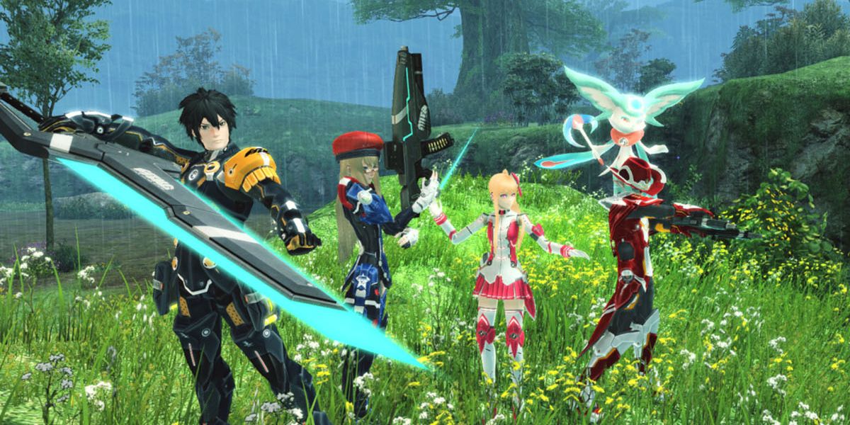 Phantasy Star Online 2 characters standing together