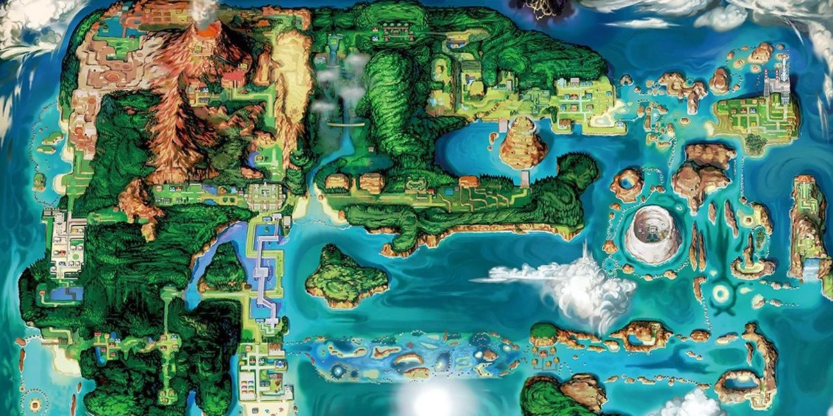 Pokemon Map Of The Hoenn Region