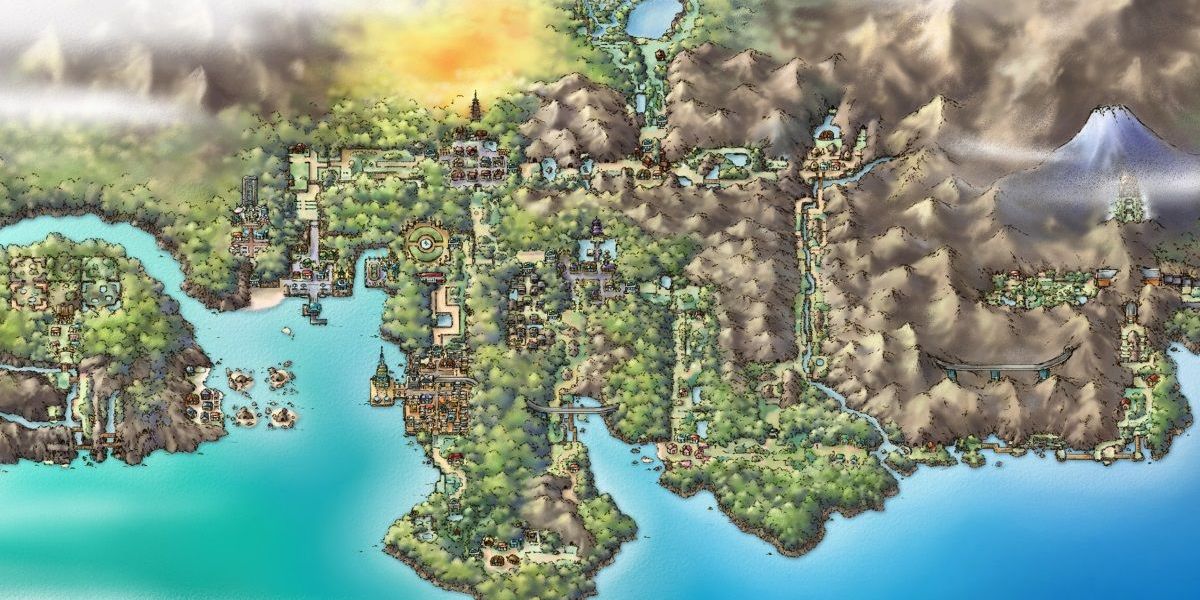 Pokemon Map Of The Johto Region