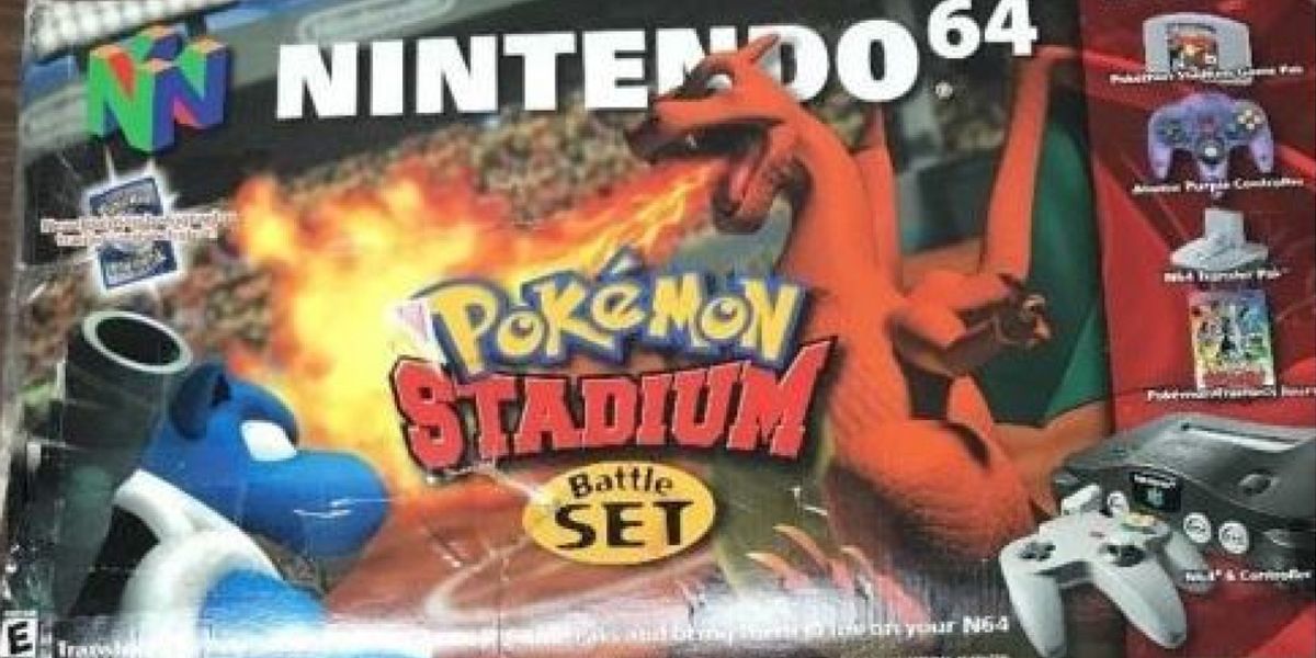 Pokemon Stadium Nintendo 64 Original Battle Set In Box.