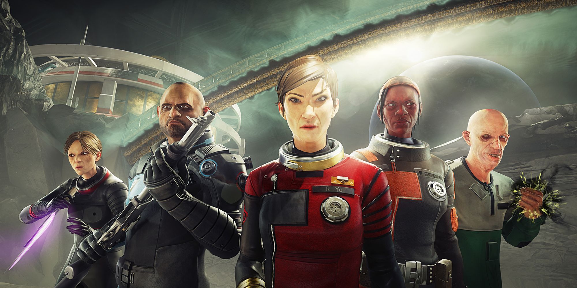 Prey - Typhon Hunter Cover Art Showing Multiple Playable Characters