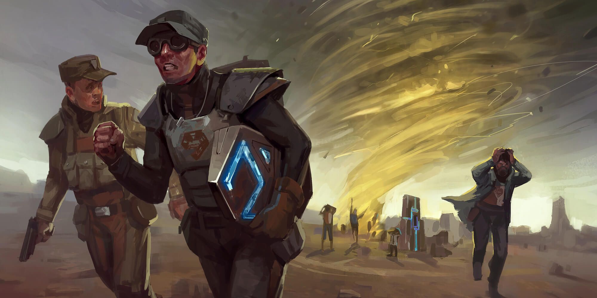 Various People Run From The Maelstrom
