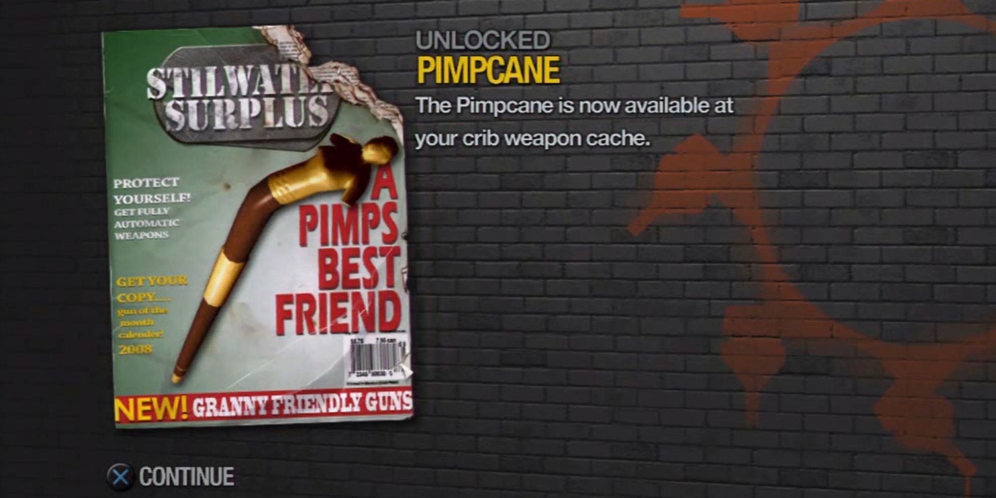 Saints Row 2 Screenshot Of Pimp Cane Unlock