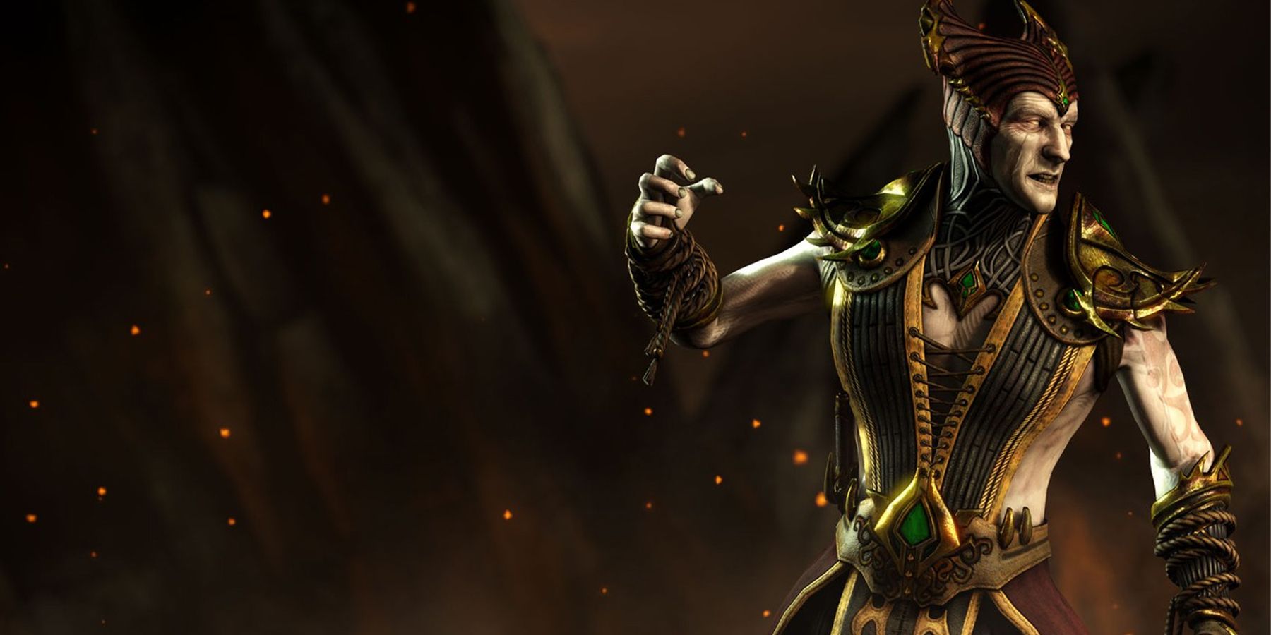 Shinnok from Mortal Kombat posing