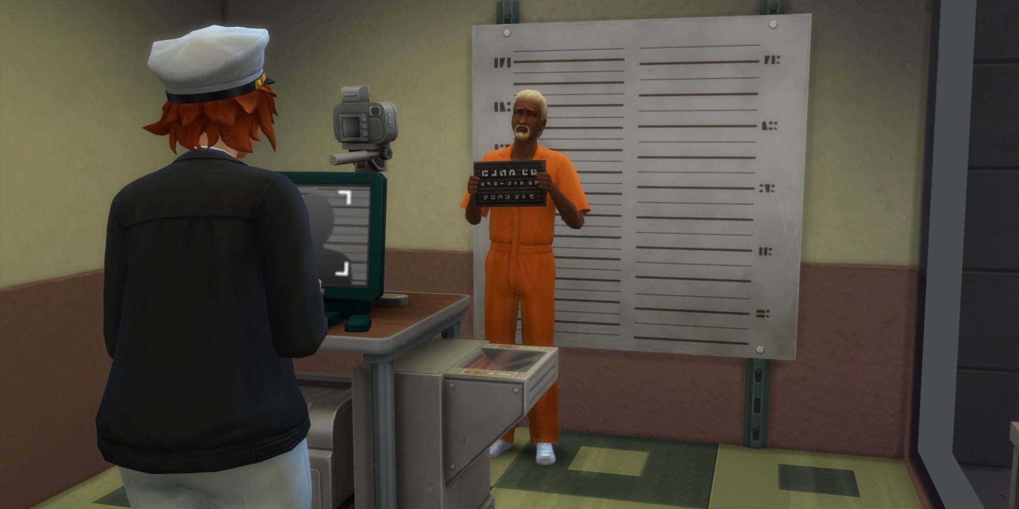Sims 4 Detective Photographing Criminal