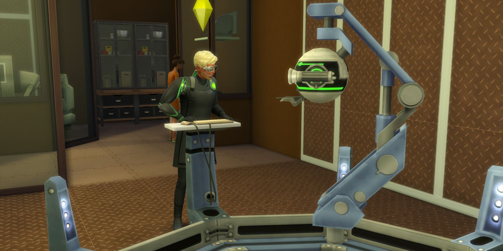 Sims 4 Scientist Using Invention Constructor
