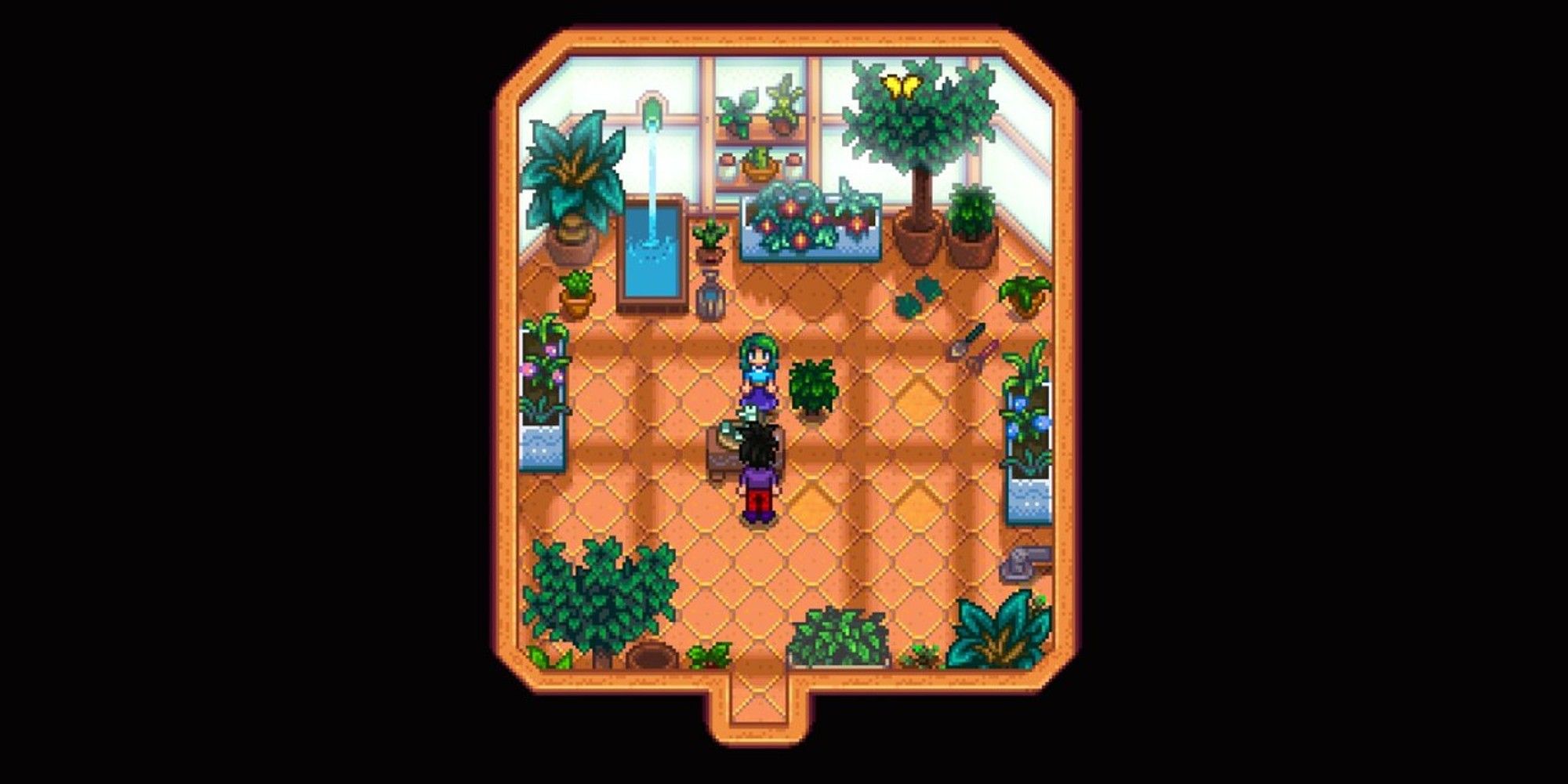 player interacted with caroline in her sunroom for her two heart event
