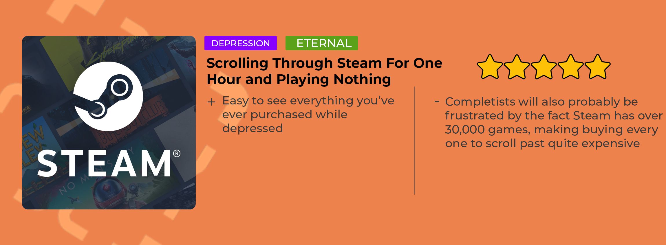 Steam Review Card